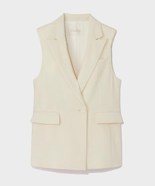 GRACE CONTINENTAL トリアセテーラードジレ キナリ