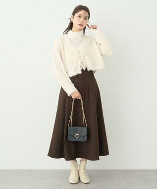 earth music&ecology シアードッキングタートルプルオーバー Ivory