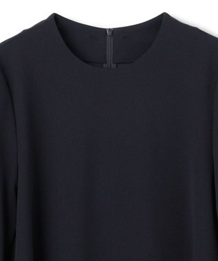 UNFILO L 【2WAY】BEAUTY MOVE レース襟ブラウス ネイビー