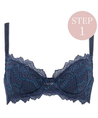 【BRADELIS New York / 育乳ブラ・STEP1 集める】ジャスミンステップ1ブラ22A2  しっかりバストを集めてナチュラルなシルエットを作る補整ブラ