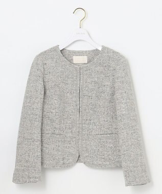 ANY SIS ミニライトボーダー ジャケット シャンブレーグレー