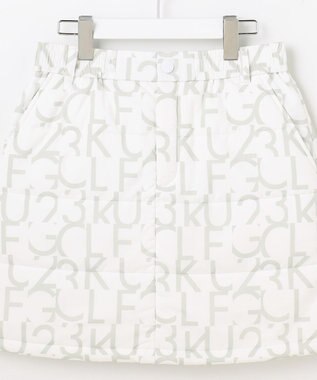 23区GOLF 【WOMEN】中綿ロゴプリントスカート ホワイト系5