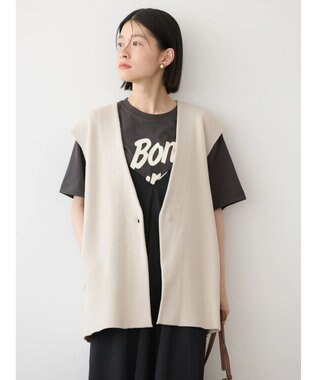 AMERICAN HOLIC Ｖネックニットジレ Black