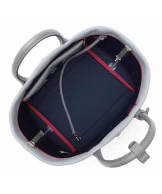 A.D.M.J. 【魔法の様に軽い】マジックライト/コード刺しゅうキューブトート21cm(Dカン付) GR/MA