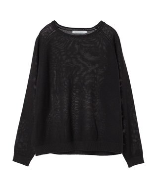 AMERICAN HOLIC ボートネックニットプルオーバー Charcoal Gray