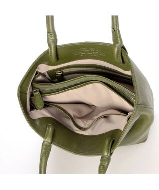 UNBILLION アトランタ ATLANTA / 牛革ハトメあおりトートS グリーン