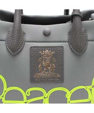 A.D.M.J. 【魔法の様に軽い】マジックライト/コード刺しゅうキューブトート21cm(Dカン付) GR/MA