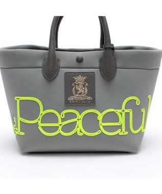 A.D.M.J. 【魔法の様に軽い】マジックライト/コード刺しゅうキューブトート21cm(Dカン付) GR/MA