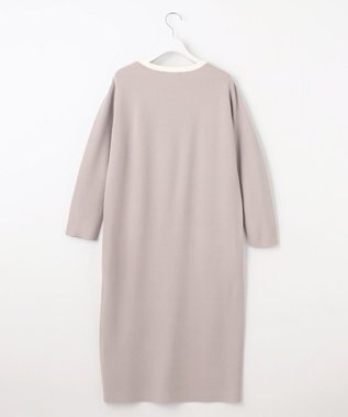 J.PRESS LADIES L 【WEB限定カラーあり・洗える】TRIM RAYON STRETCH ニット ワンピース ベージュ系