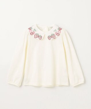 ANY KIDS 【チェリーベリーシリーズ】刺繍 ブラウス オフホワイト