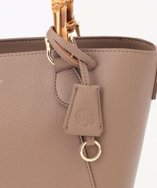 J.PRESS LADIES 【2way】バンブー バッグ モカ系