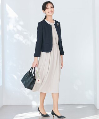 ANY SIS ミニライトボーダー ジャケット ネイビー