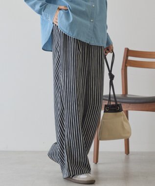 AMERICAN HOLIC 【先行予約】【イージーケア】アソート柄パンツ Navy