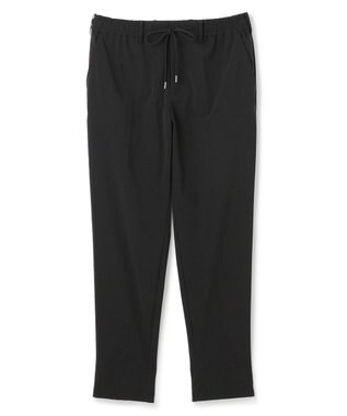 JOSEPH HOMME 新素材【接触冷感性/防しわ性/ストレッチ/洗える/撥水加工】トリコソリッドストレッチ ドロスト付きテーパードパンツ / PEGG CONVERTIBLE ブラック系