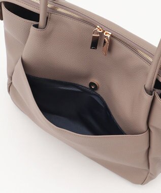 LA BAGAGERIE ブリッジトートバッグ Mサイズ グレージュ