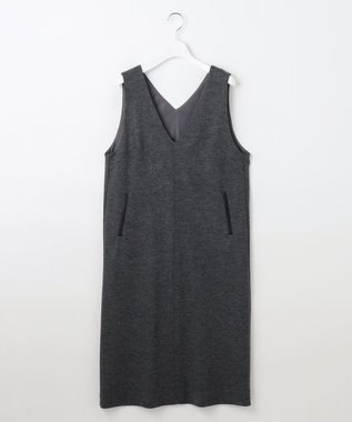 J.PRESS LADIES L 【洗える】ウールスムース ジャンパースカート グレー系