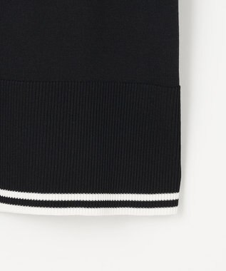 組曲 L フラワーメタル ニット カーディガン ブラックベース