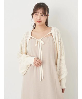earth music&ecology ＳＥＴ２点　マルチウェイボレロキャミワンピース Beige