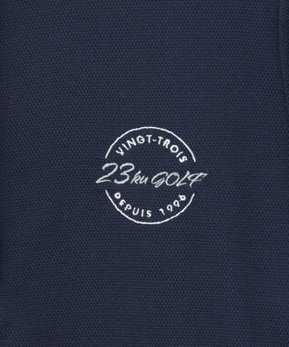 23区GOLF 【WOMEN】【UVケア】カラーシャツ ネイビー系