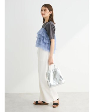 Green Parks ・ＥＬＥＮＣＡＲＥ　ＤＵＥ　２ｗａｙラメチュールフリルキャミ Blue