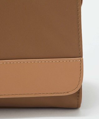 TOPKAPI 【TREASURE TOPKAPI】ナイロン ストライプ ベルト フラップ ショルダー バッグ キャメル