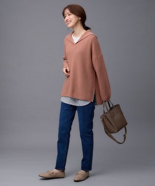 ANY シャツコンビテールＴシャツ ストライプ