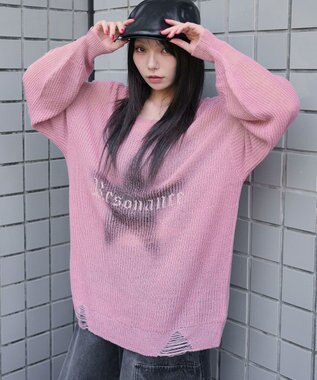 WEGO モヘアタッチスターBIGニット