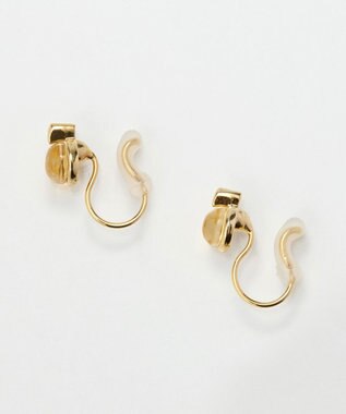 Phoebe 【痛くないシリーズ】パワーストーンライトフィットイヤリング　シトリン/天然石 イエロー