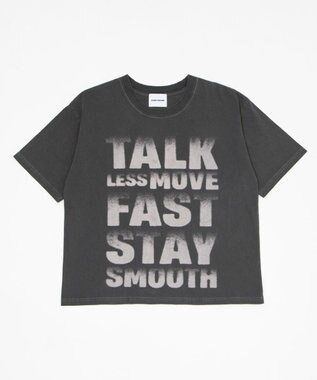 WEGO 【ユニセックス着用ITEM/MLサイズ展開】クロップドグラフィックT（SS） ブラックその他
