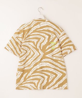 PW CIRCULUS 【UVカット / 吸水速乾 / 伸縮性抜群】【MEN】ゼブラ柄モック T ベージュ系5