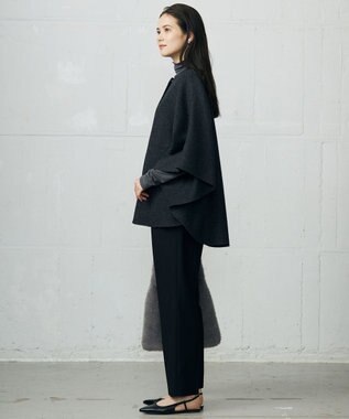 自由区 L 【SHIHOさん着用】TRスラブツイルテーパード パンツ ブラック