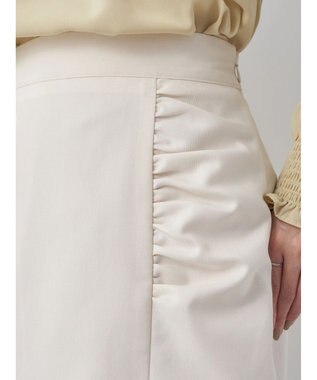 earth music&ecology ギャザーナロースカート Ivory