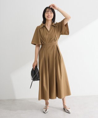 Green Parks ・ＥＬＥＮＣＡＲＥ　ＤＵＥ　スキッパーワンピース Beige