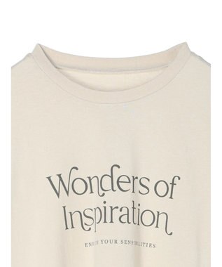 Green Parks シンプルフェミニンロゴチュニック Light Beige