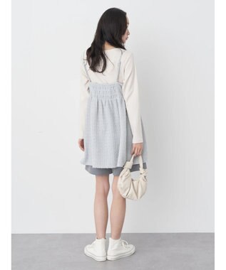 earth music&ecology ツイードキャミチュニック Blue