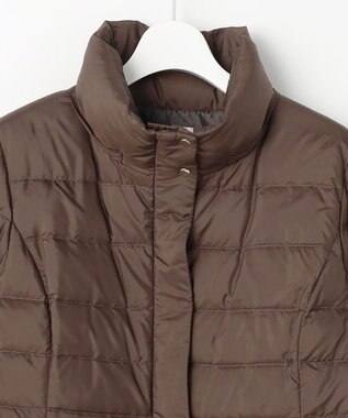 ANY SIS S 【2WAY】シルキータフタロング ダウン ブラウン