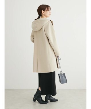 Green Parks ２ｗａｙフード取り外し比翼コート Cream