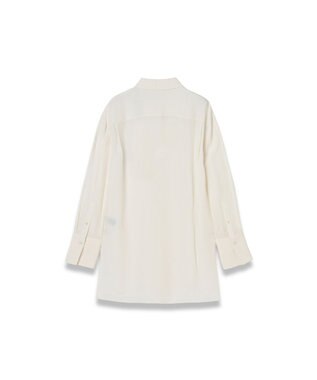 JOSEPH 【WEB＆OUTLET限定】CDC ブレンド シャツカラーブラウス Ivory