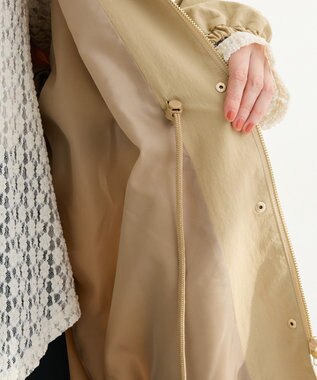 Green Parks 撥水加工ミディ丈マウンテンパーカー Beige