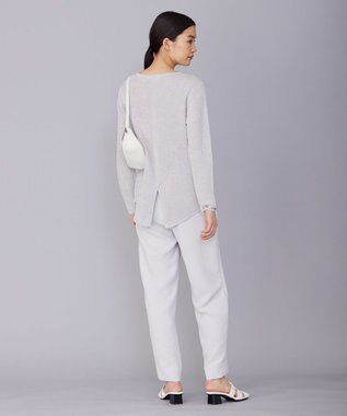 ICB 【WEB限定カラーあり・洗える】ペーパーブレンドシャインニット プルオーバー トープ系