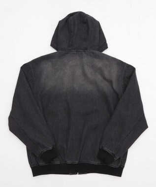 WEGO 【ユニセックス着用ITEM】フードデニムブルゾン デニムブラックソノタ