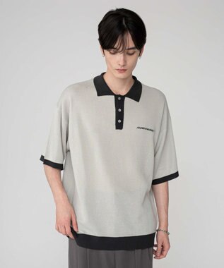 WEGO 【ユニセックス着用ITEM/MLサイズ展開】ワンポイントニットポロシャツ（SS）