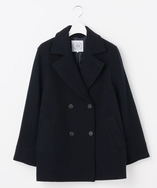 J.PRESS LADIES 【WEB限定カラーあり】Jackal ソフトメルトン Pコート ネイビー系