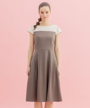 TOCCA 【洗える！】CROISSANT ドレス カーキ系