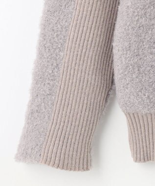 SHARE PARK LADIES プードルタートルニット ライトグレー系