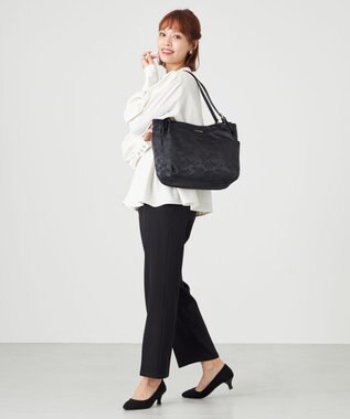 LA BAGAGERIE シャドージャカード A4トートバッグ ブラック