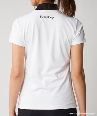 FILA GOLF／marie claire 【LOUDMOUTH×Betty Boop™】レディース モックネックシャツ White