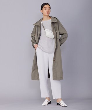 ICB 【WEB限定カラーあり・洗える】ペーパーブレンドシャインニット プルオーバー トープ系