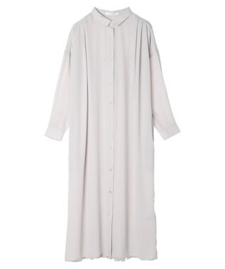 AMERICAN HOLIC ジョーゼットバックプリーツワンピース Light Gray