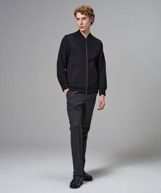 JOSEPH HOMME 【オリジナル素材】ライトタックジャージー ジップアップブルゾン ブラック系